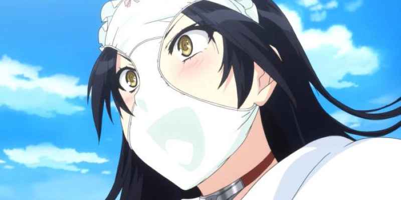 Blue Snow the panty thief in the anime Shimoneta